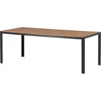 Furnlux Classic FURNLUX Outdoor Esstisch Break Braun Und Schwarz 90cm / Hauptfarbe: Braun / Abmessungen: 90 x 205 x 74 cm