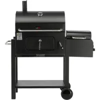 TRIZERATOP Deluxe-Holzkohlegrill mit Räucherfunktion 112 x 62 x 121 cm (Smoker) 35 kg