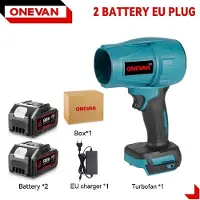 StarTech.com Elektrischer Laubbläser - Turbo Gebläse - Bürstenloser Motor - 2000–3999 W - Kabellos - 2x588VF Akkus inklusive - EU-Ladegerät - 200 m/s - Orange