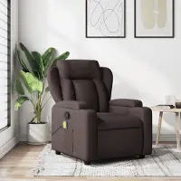 vidaXL Best Möbel Massagesessel Dunkelbraun Stoff - Fernseh- & Relaxsessel CL9944607 1parcel