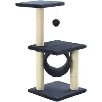 vidaXL Katzen-Kratzbaum Sisal 65 cm Dunkelblau , Kratzbäume Design 2024