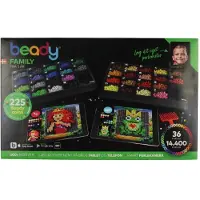 Beady Family m. Perlen Steckplatten - 14.400 Perlen - - One Size - Perlen
