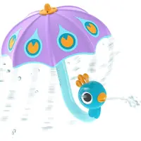 Yookidoo Badespielzeug - Fill 'N' Rain Peacock Umbrella - Lila - - One Size - Badespielzeug