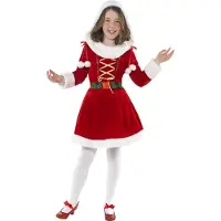 Smiffys Kostüm - Kleines Fräulein Santa - - 10-12 Jahre (140-152) - Kostüme