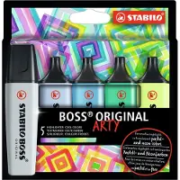 Stabilo Textmarker - BOSS - 5 st. - Pastel/Neon - - One Size - Filzstifte