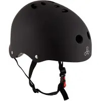 Triple 8 Helm - Zertifizierter Sweatsaver - Black Gummi - - XS/S - Fahrradhelme