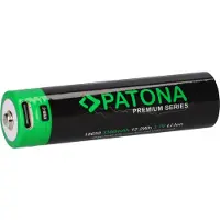 PATONA 6525, Wiederaufladbarer Akku, Lithium-Ion (Li-Ion), 3,7 V, 1 Stück(e), 3300 mAh, Schwarz, Grün