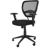 Mendler Profi-Bürostuhl Chicago, Chefsessel Drehstuhl, 150kg belastbar, Stoff/Textil schwarz mit Armlehnen