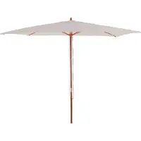 Mendler Sonnenschirm Lissabon, Gartenschirm Marktschirm, Ø 3m Polyester/Holz creme