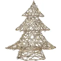 Koopman Weihnachtsbaum aus Metall, 20 LED, 30 cm