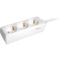 Equip 3fach Verteiler Mehrfachsteckdose Schuko, 1,5 m, Drinnen, Typ F, Type F (CEE 7/4), 1,5 mm², Kunststoff
