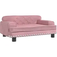 Syfax Hundebett Rosa 70x45x30 cm Samt