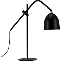 TRIO Tischlampe, Tischleuchte, Nachttischlampe, Schreibtischlampe, LED Leselampe, Easton Schwarz