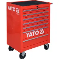 YATO YT-0914, Stahl, Rot, Kugellager-Teleskopschienen, 300 kg, 12,7 cm, 2 Rad/Räder