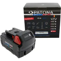 PATONA Akku für Milwaukee M18 mit USB-C Anschluss PD45W