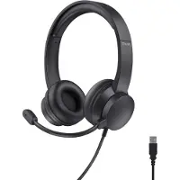 Trust Roha II USB Kopfhörer mit leichtem On Ear Mikrofon Kabelgebundene Kopfhöre