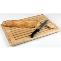 HorecaTraders Brotschneidebrett Rubberwood