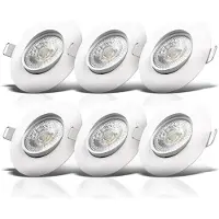 B.K.Licht BKL1249, Strahler Oberflächenbeleuchtung, LED, 2700 K, 460 lm, 230 V, Weiß