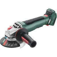 Metabo Akku-Winkelschleifer WPB 18 LT BL 11-125 Quick mit Bremse, Schnellspannmutter - metaBOX 165 L