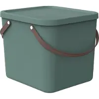 Rotho Aufbewahrungsbox 40L Albula - Kunststoffbox mit Deckel - Stapelbox 39,5 x 38,0 x 34,0 cm - Plastikbox Ordnungsbox Allzweckkiste