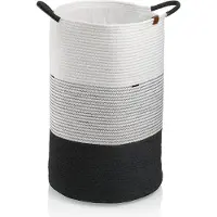 kela Wäschekorb Hedda Black Grey White