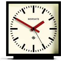 Newgate Amp Railway Kaminuhr mit Rote Zeiger