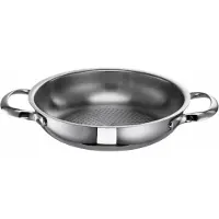 Schulte -UFER Servierpfanne "Romana i" Edelstahl 1 Stk. tlg. Kugelprägung, Induktion