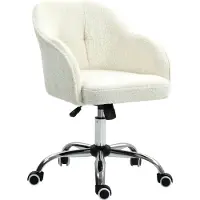 HOMCOM Homeoffice Stuhl, Ergonomisch Schreibtischstuhl mit Wippfunktion