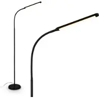 Briloner LED Stehlampe mit Touch, dimmbar, schwenkbar, Speicherfunktion, Leselampe, Wohnzimmerlampe, Schlafzimmer Deko, Standleuchte, Stehleuchte, 21 x 170 cm, Schwarz