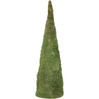 Viana Weihnachtsbaum Deko Moos Naturgrün, Künstliche Festtagsdekoration, Innenbereich Ø30cm H100cm