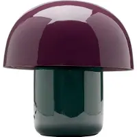 Kare Design Tischlampe Mushroom, violett / pink / rose, für Wohn- / Esszimmer, Metall, Design, Tischlampe