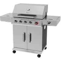 YATO Gasgrill Yao 5+1, 19,5 kW, Edelstahl