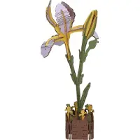 Lobbes Speelgoed 3D-Bausatz Iris aus Holz - 60 Teile.