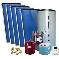 SUNEX Solarpaket AMX 2.0, Aufdachmontage 10,00m2 mit Hygienespeicher 750L, 1 WT