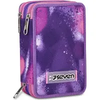Seven 300102404-359 Etui Weiches Federmäppchen Polyester Mehrfarbig