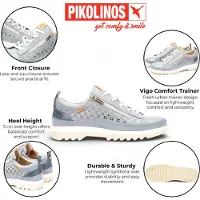 Pikolinos VIGO Damenschuhe - bequeme Schnür- Halbschuhe blau NEU
