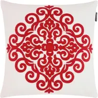 Mary's Zierkissen Ruby in Rot/Weiß ca. 45x45cm