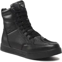 SHIMA Blake Perforierte Schwarz Motorrad Schuhe Größe 44