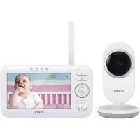 Vtech Babymonitor VM5252 – Video-Babyphon mit beweglicher Kamera – Klarer Sound,