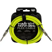Ernie Ball Flex Instrument Cable Straight/Straight Grün 3 m Gerade Klinke - Gerade Klinke