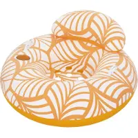 Bestway 43643 / 26 Aufblasbares Spielzeug für Pool & Strand Orange, Weiss Muster PVC, Polyester Schwi