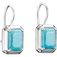 Thomas Sabo H2339-404-17 Damen-Ohrringe Elyndra Oktagon Türkisfarben Silber