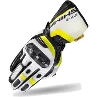 SHIMA STR-2 Schwarz Weiß Gelb Handschuhe Größe 2XL