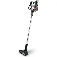 DS Produkte 12920, 2-in-1-Stabstaubsauger, Beutellos, Anthrazit, Rot, Silber, Rechteckig, Acrylnitril-Butadien-Styrol (ABS), Aluminium, Trocken