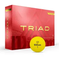 Wilson - Triad Golfbälle Gelb (12 Stück) – 3-Piece Golfball mit optimaler Kontrolle und Länge