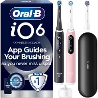 Oral-B - iO6 Electric Toothbrush 2-Pack - Black & Pink