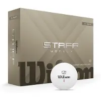 Wilson - Staff Model X Golfbälle Weiß (12 Stück) – Tour-Performance mit maximaler Länge und Spin