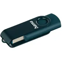 Hama Rotate, 64 GB, USB Typ-A, 70 MB/s, Drehring, Blau
