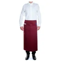 Monouso - Schürze Fransösisch mit 2 Tasche Winrot 90x110cm (1 Stück)
