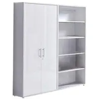 Mid.You Aktenschrank Office Edition Sw Set 1 hoch Grau/Weiß